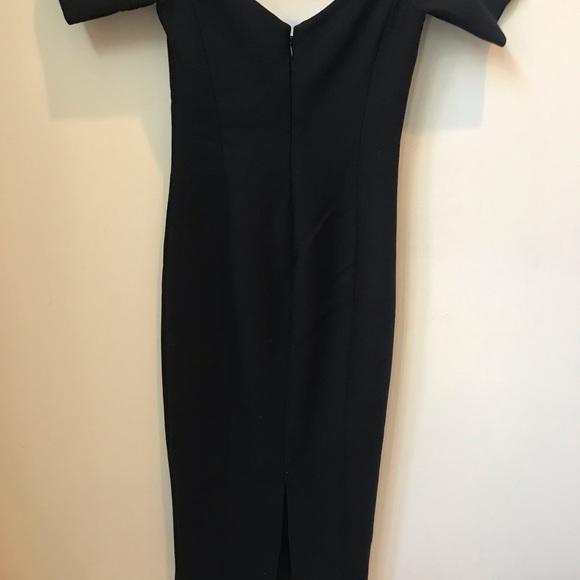 Cinq à Sept Birch Off-The-Shoulder Dress Black Sz2 - Picture 7 of 7